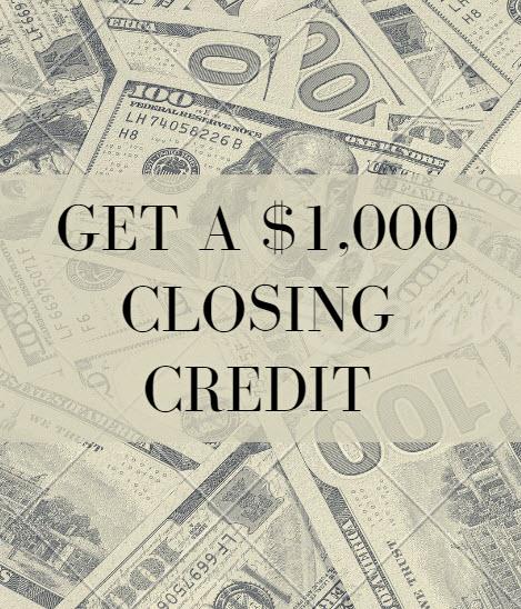 Credit at closing
