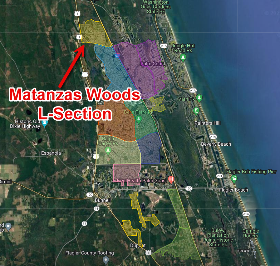 Matanzas Woods Palm Coast L Section