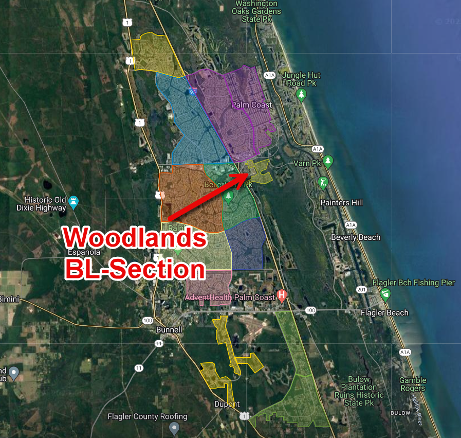 Woodlands Palm Coast BL Section