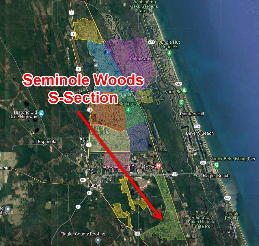 Seminole Woods Palm Coast S Section