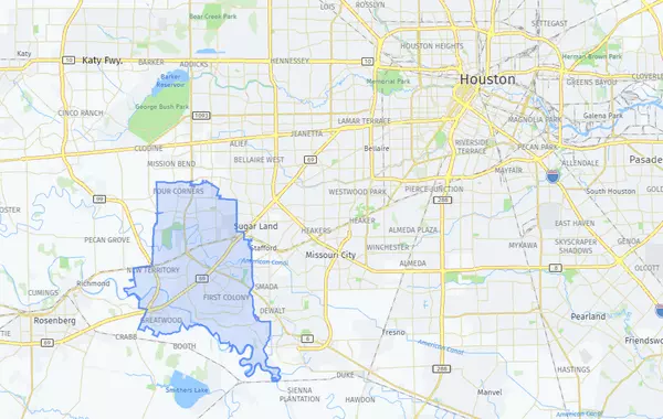 sugar land map