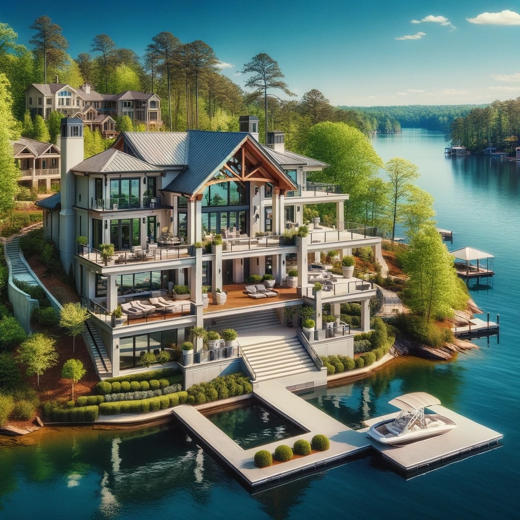 Lake Lanier New Construction Home With Dock