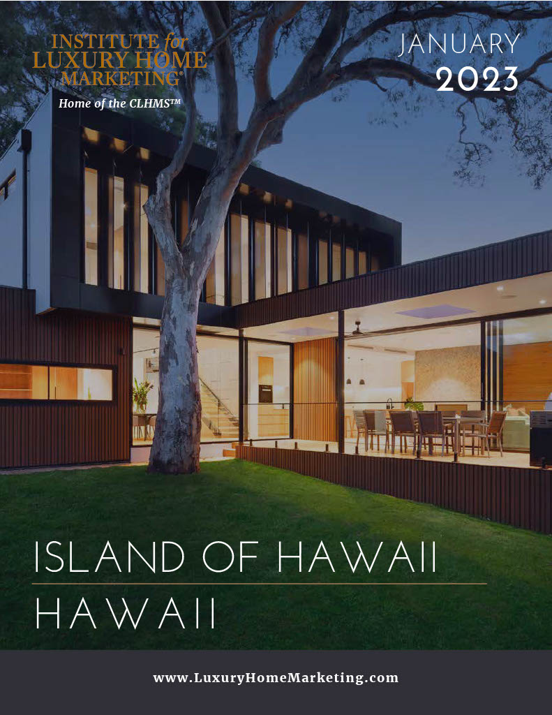 Big Island Hawaii luxury real estate market update jennifer bien