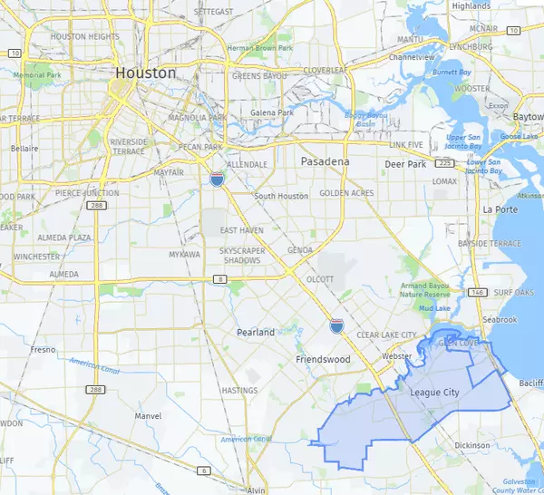league city map