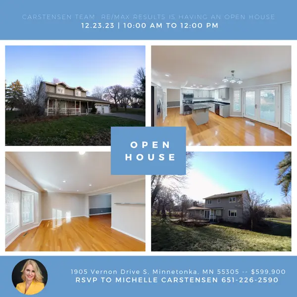 Minnetonka Open House Dec. 23rd from 10am-Noon,Chuck Carstensen