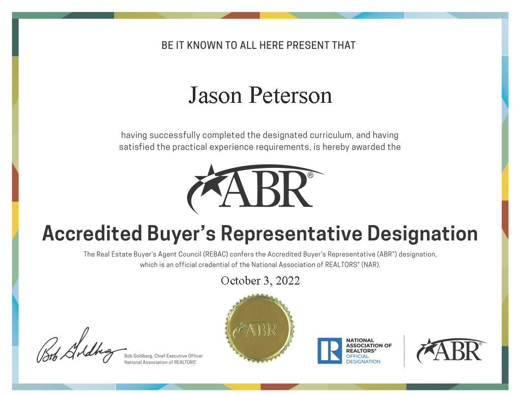 Accredited Buyer’s Representation (ABR) Designation