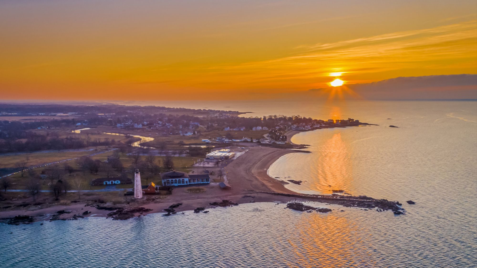 Aerial view of New Haven area