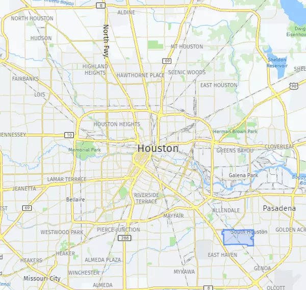 south houston map