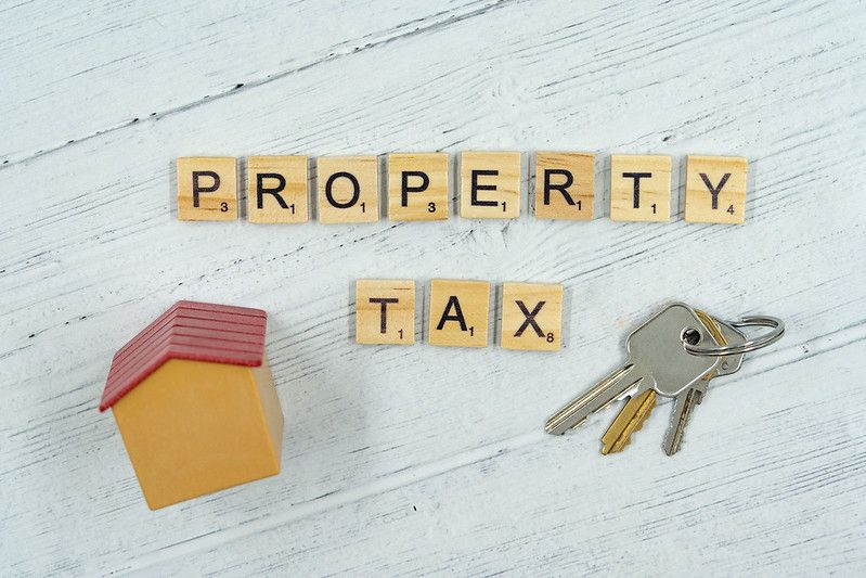 property tax in scrabble letters