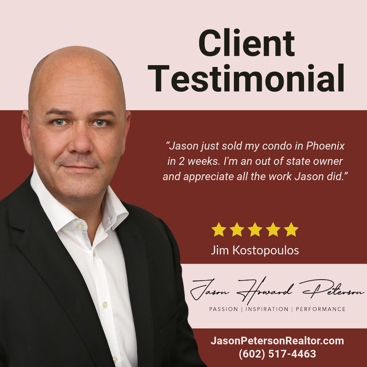 Satisfied Client: Jim Kostopoulos