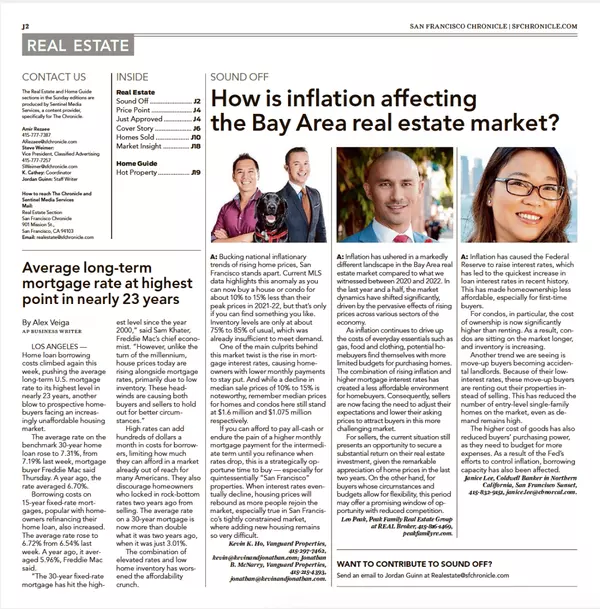 FAQ: How is inflation affecting the Bay Area real estate market?,Leo Peak