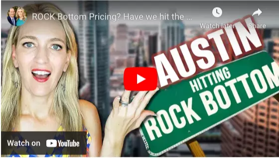 December 2022 - ROCK Bottom Pricing? Have we hit the bottom of the Market in Austin Texas?,Shannon Mangin