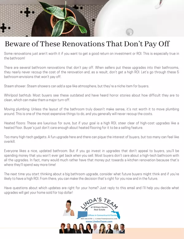 Beware of These Renovations That Don't Pay Off,Linda O'Hara