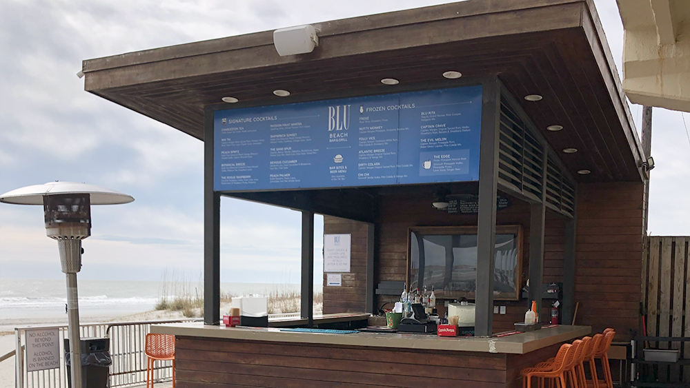 blu restaurant in the tides folly beach sc