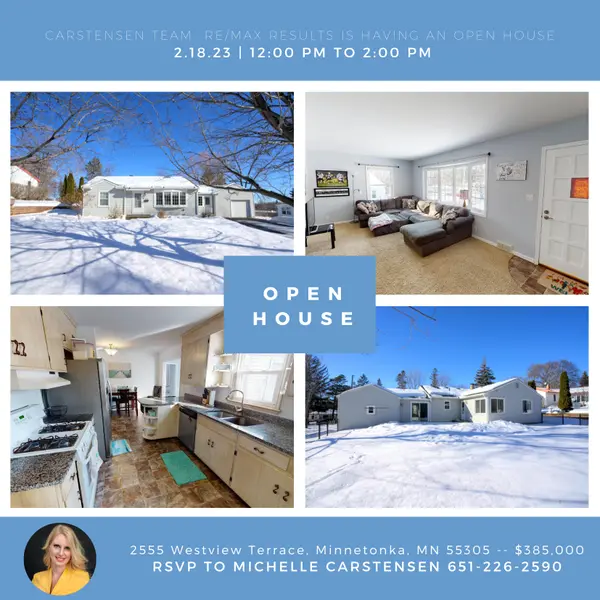Open House! Saturday 2/18 from 12pm-2pm in Minnetonka,Chuck Carstensen