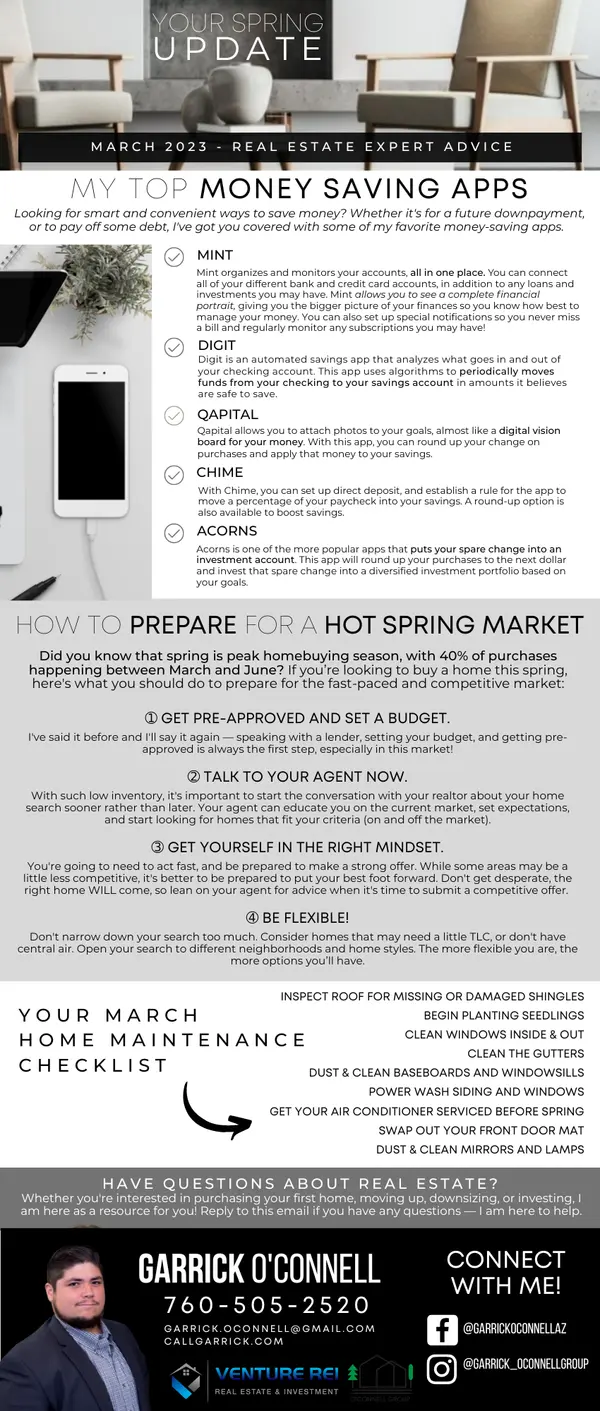 Spring Update ,Garrick O'Connell