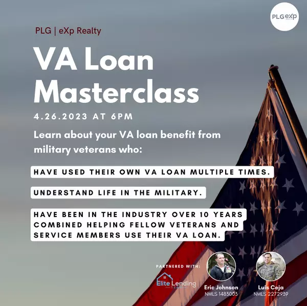 You're Invited | VA Loan Masterclass 