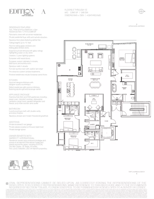 RESIDENCE FEATURES Two, Three and Four-Bedroom + Den Residences Edition A Plan