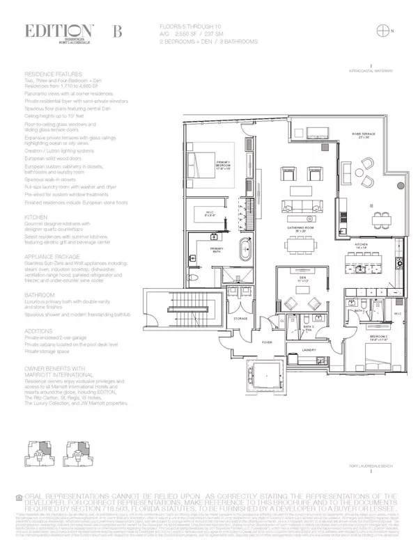 RESIDENCE FEATURES Two, Three and Four-Bedroom + Den Residences Edition B Plan