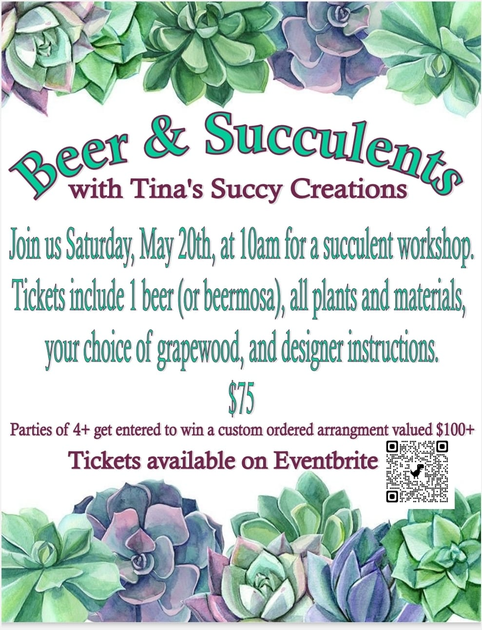 Tina Carrion's Beer & Succulents