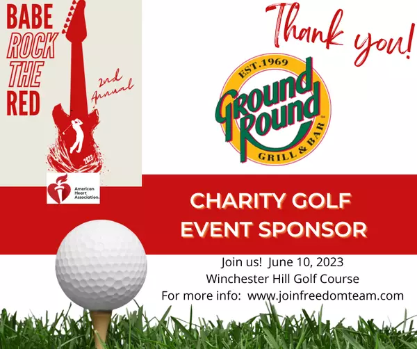 Thank you Ground Round of Neenah for your Babe Rock the Red sponsorship!,Freedom Team