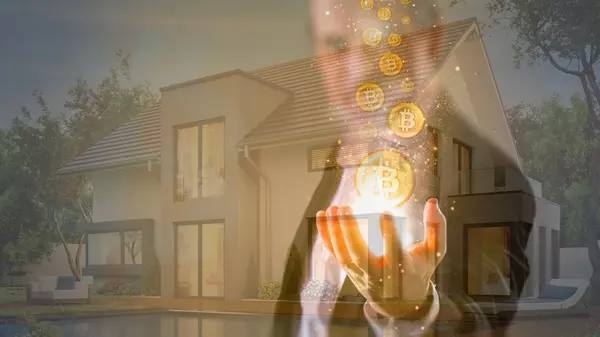 feature image of Buying Real Estate with Bitcoin: Benefits &amp; Risks