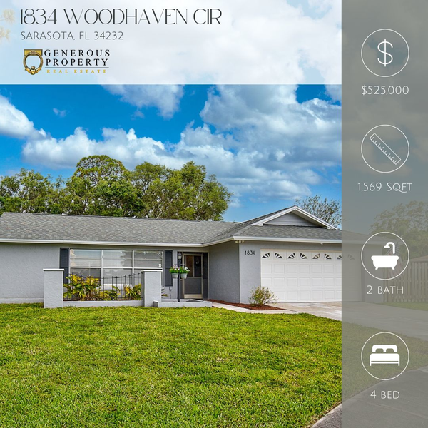 New Listing | 1834 Woodhaven Cir Sarasota, FL 34232,Troy Sacco