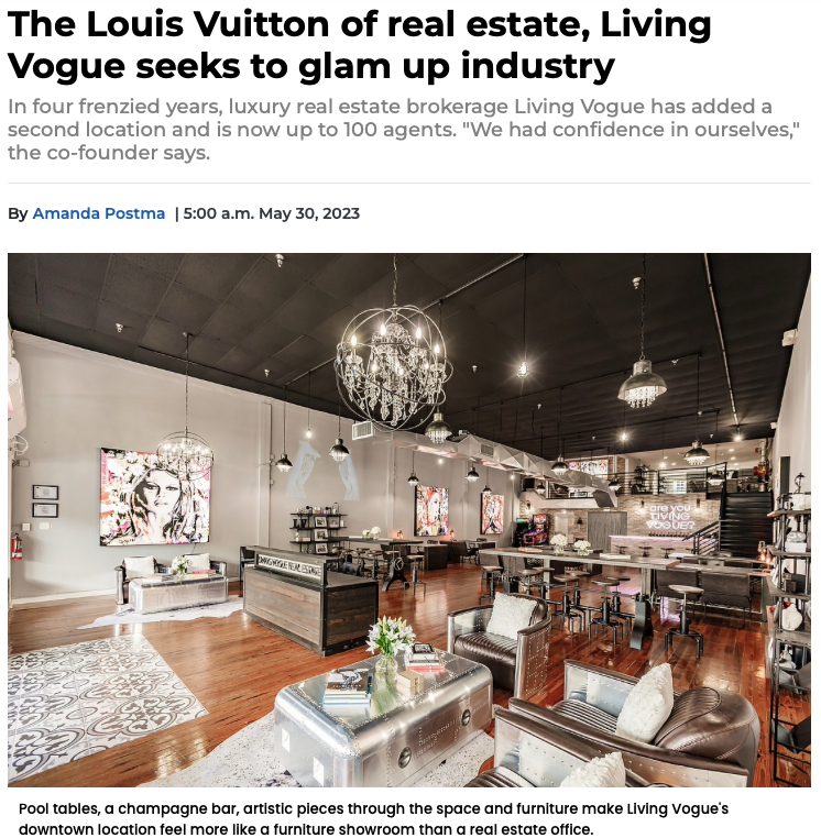 The Louis Vuitton of real estate, Living Vogue seeks to glam up industry