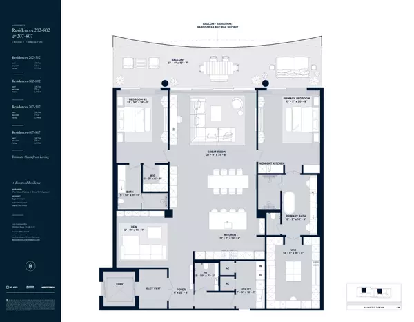 2 bedroom - model 202-802 and 207-807