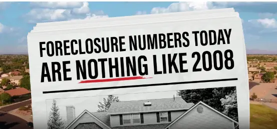 Foreclosure Numbers Today ARE NOTHING LIKE 2008,Phillip Lande
