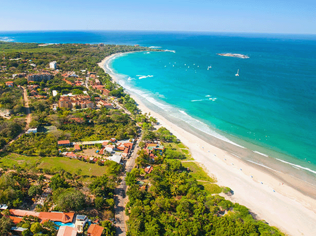 Sunny day In Tamarindo beach