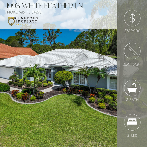 New Listing | 1993 White Feather Ln Nokomis, FL 34275,Troy Sacco