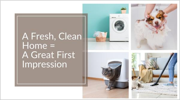 Sell a home with dogs cats pets