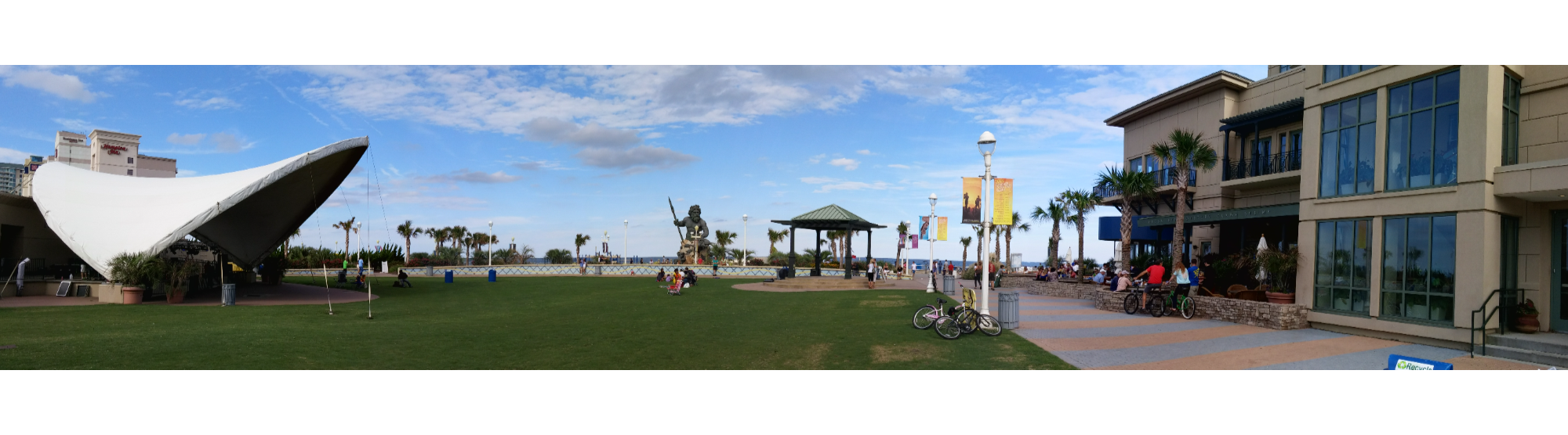 Panorama Of The Oceanfront at Virginia Beach, Virginia