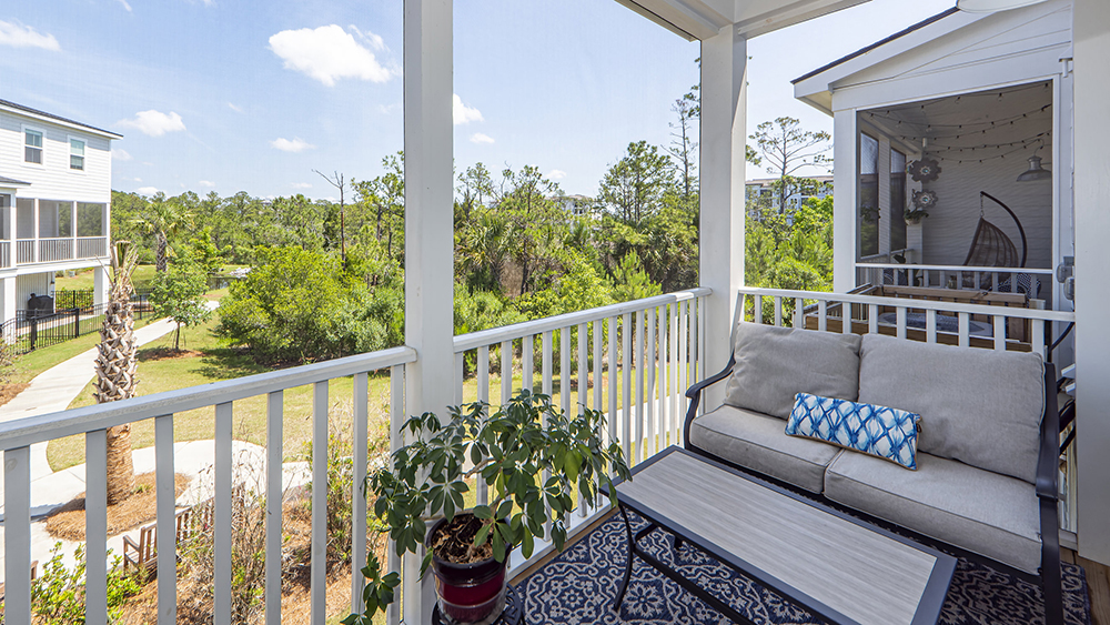 breezy balcony view from condo in folly beach sc