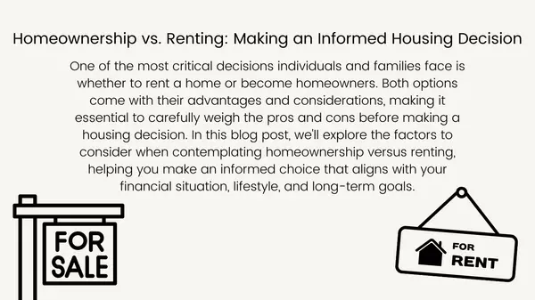 Homeownership vs. Renting: Making an Informed Housing Decision,Ambry Fisco