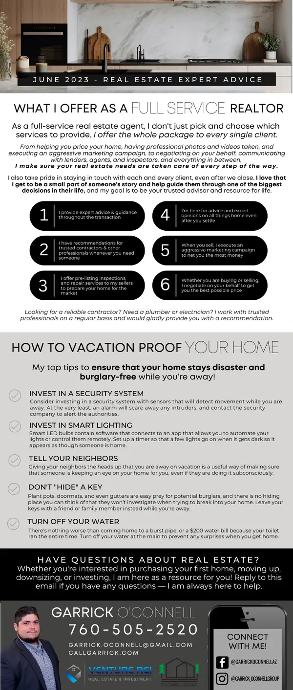 What I Offer As A Full Service Realtor,Garrick O'Connell