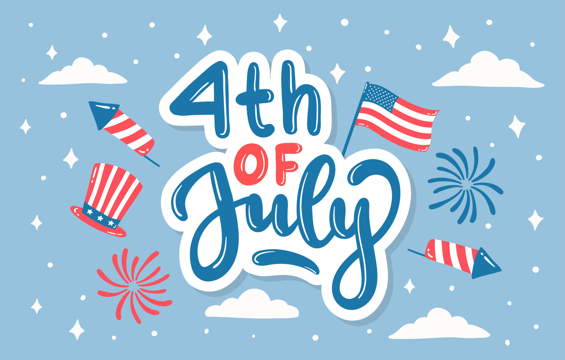 A family celebrates Independence Day with Miami's iconic cityscape as the backdrop, underlining the diverse local property scene.
