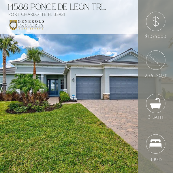 New Listing | 14588 Ponce De Leon Trl Port Charlotte, FL 33981,Troy Sacco