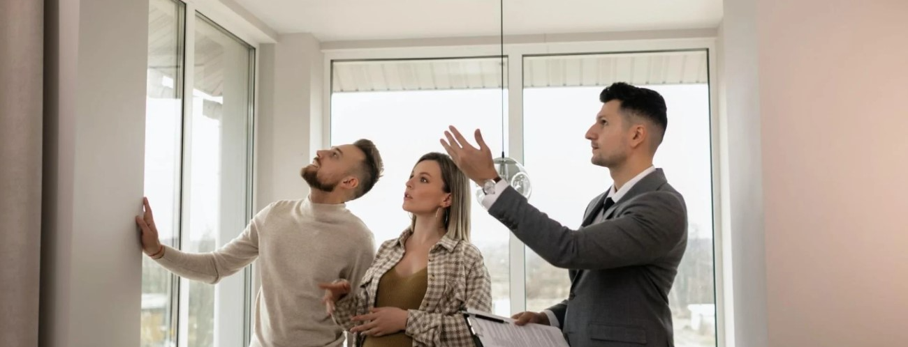 realtor showing a house during an open house