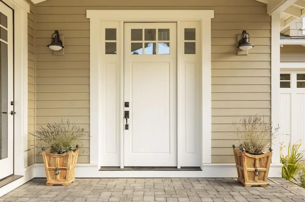 front door and porch of a house