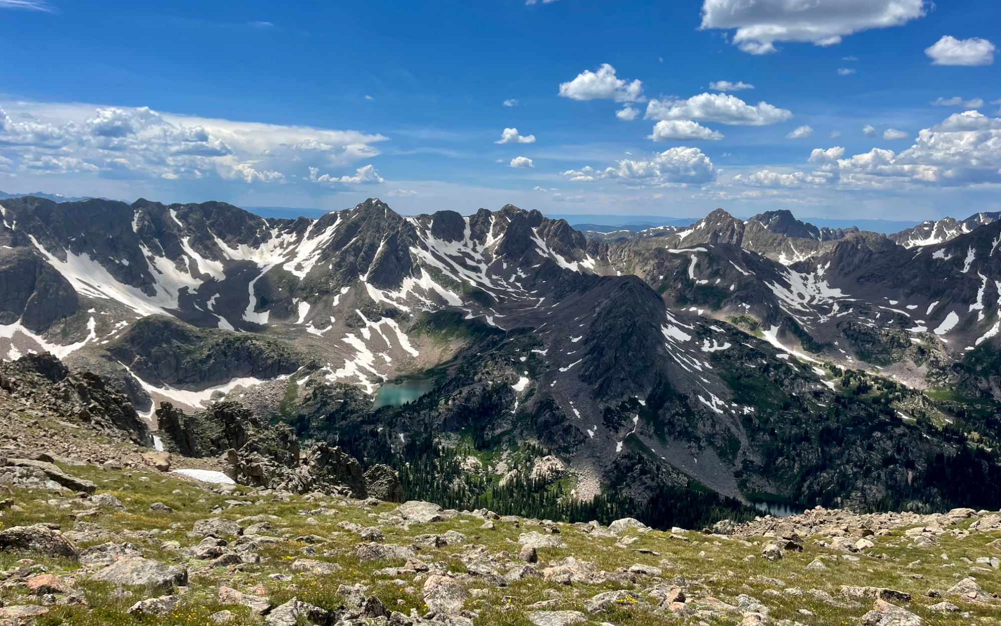 Summit views from a recent climb up Keller Mountain in the Gore Range north of Silverthorne