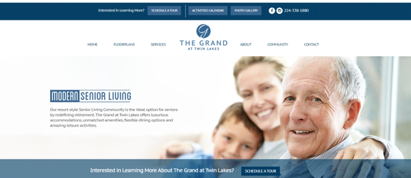 THE GRAND AT TWIN LAKES, Palatine, Illinois - Four Daughters Real Etstate Older Adult Real Estate Services (847)886-4663 - HOME PAGE