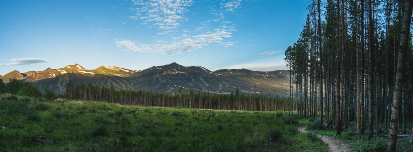 Breckenridge at sunset golden hour hike 