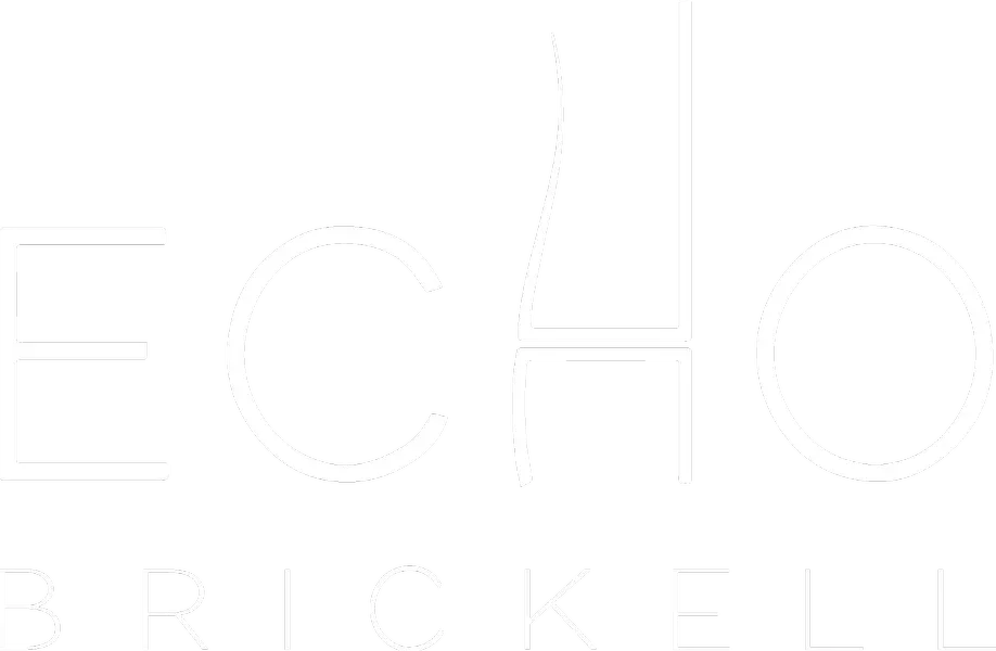 echo brickell logo white
