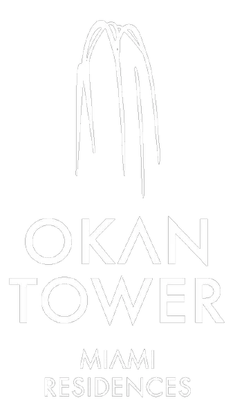 okan tower logo white miami residences