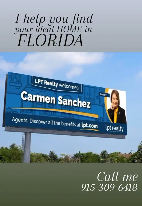 I can help you find you ideal home in Florida,Maria Del "Carmen" Sanchez