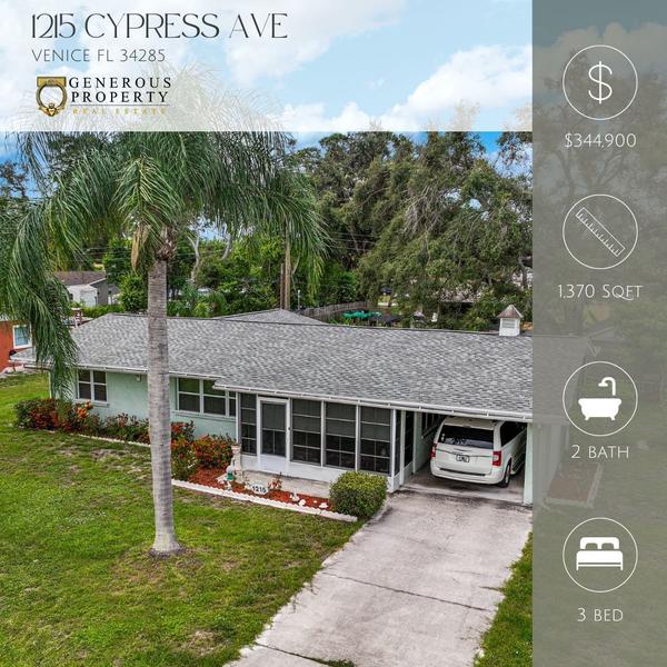 New Listing | 1215 Cypress Ave Venice FL 34285,Troy Sacco