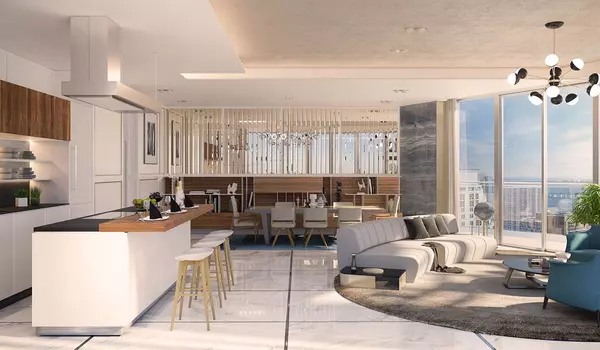 brickell flatiron living room