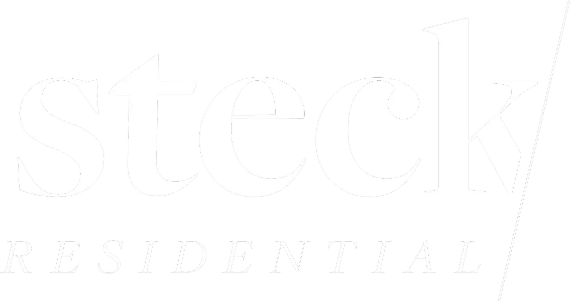 Steck Residential Logo - white